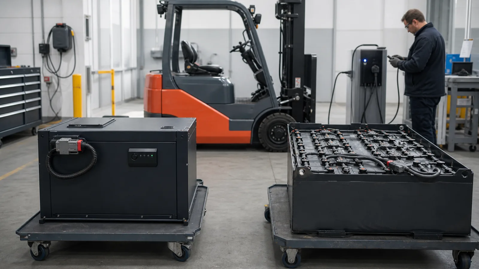 Lithium vs Lead-Acid Forklift Batteries
