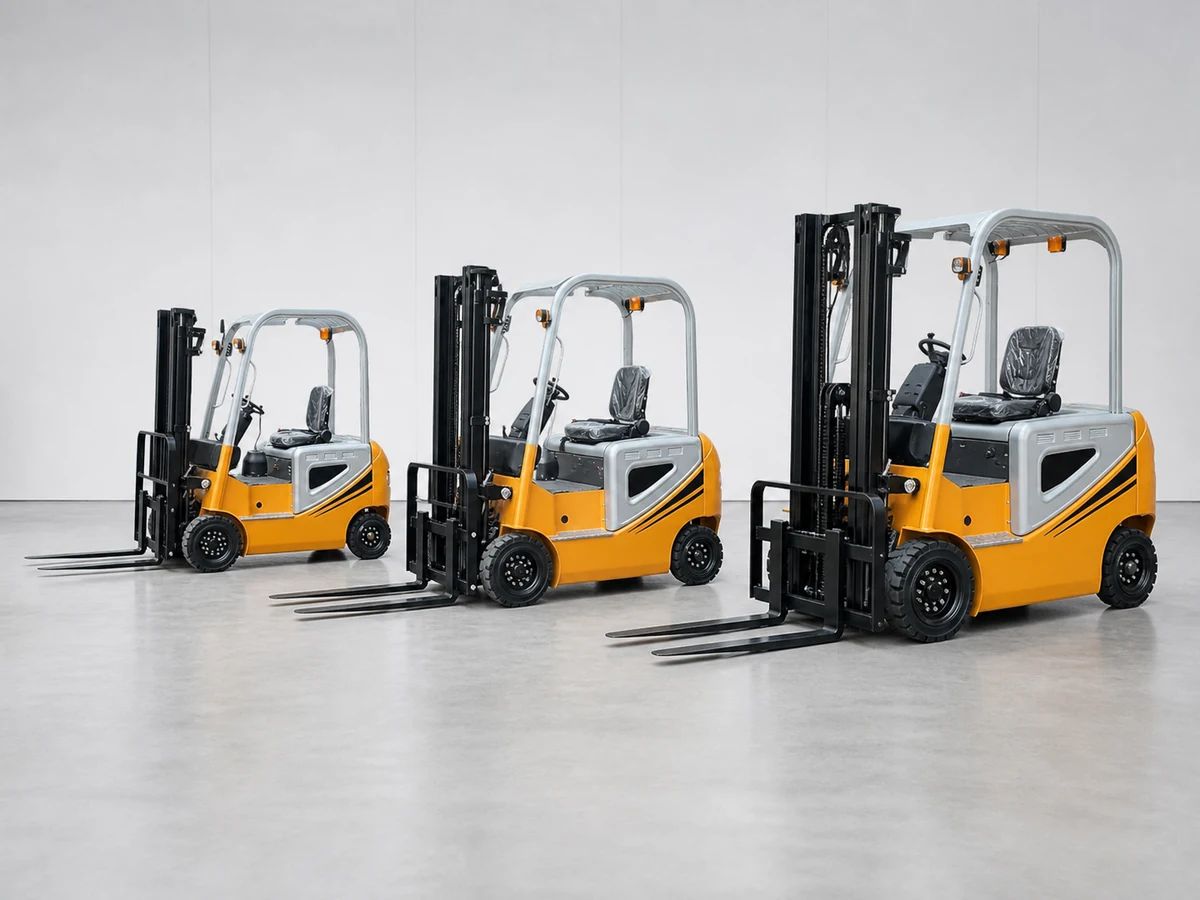 Custom electric forklift capacity from 1.0 to 5.0 tonnes
