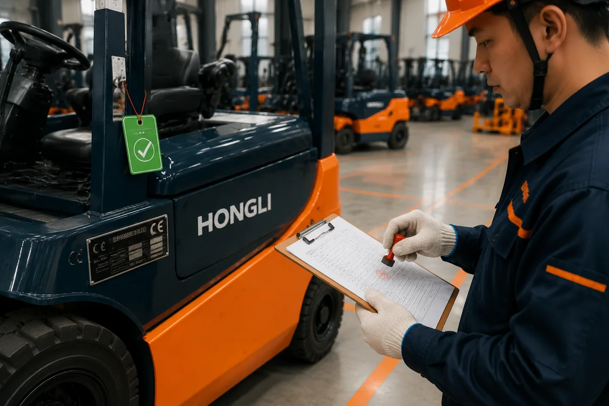 HONGLI forklift at the factory