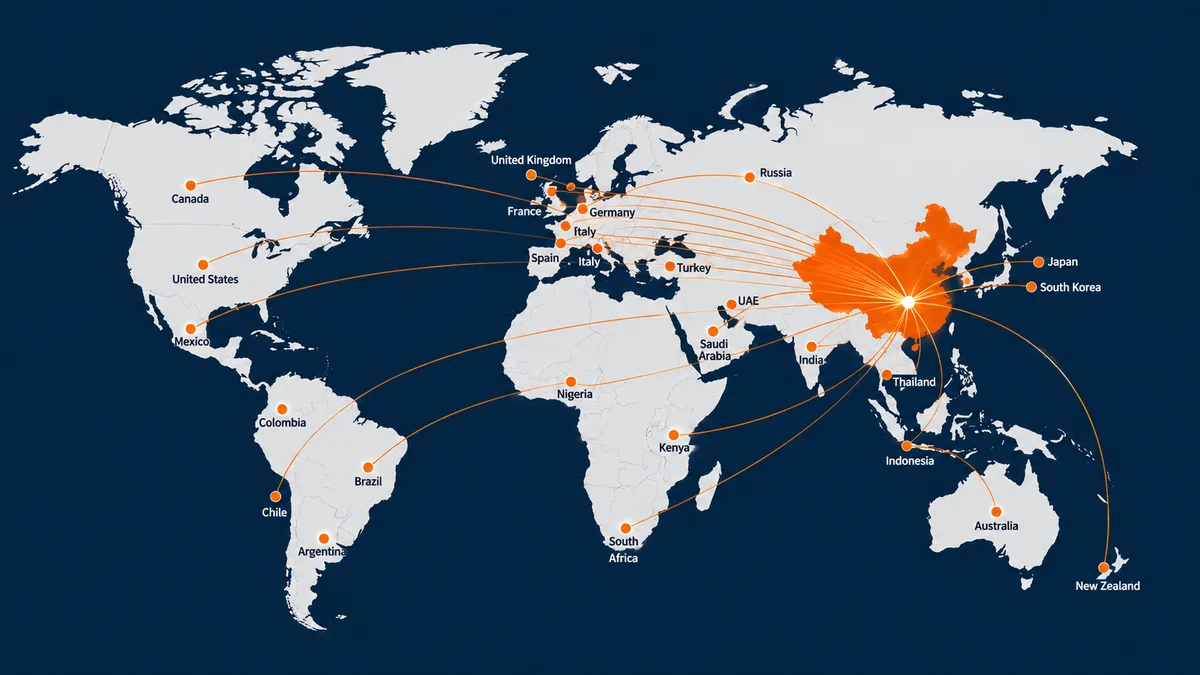 HONGLI export markets world map