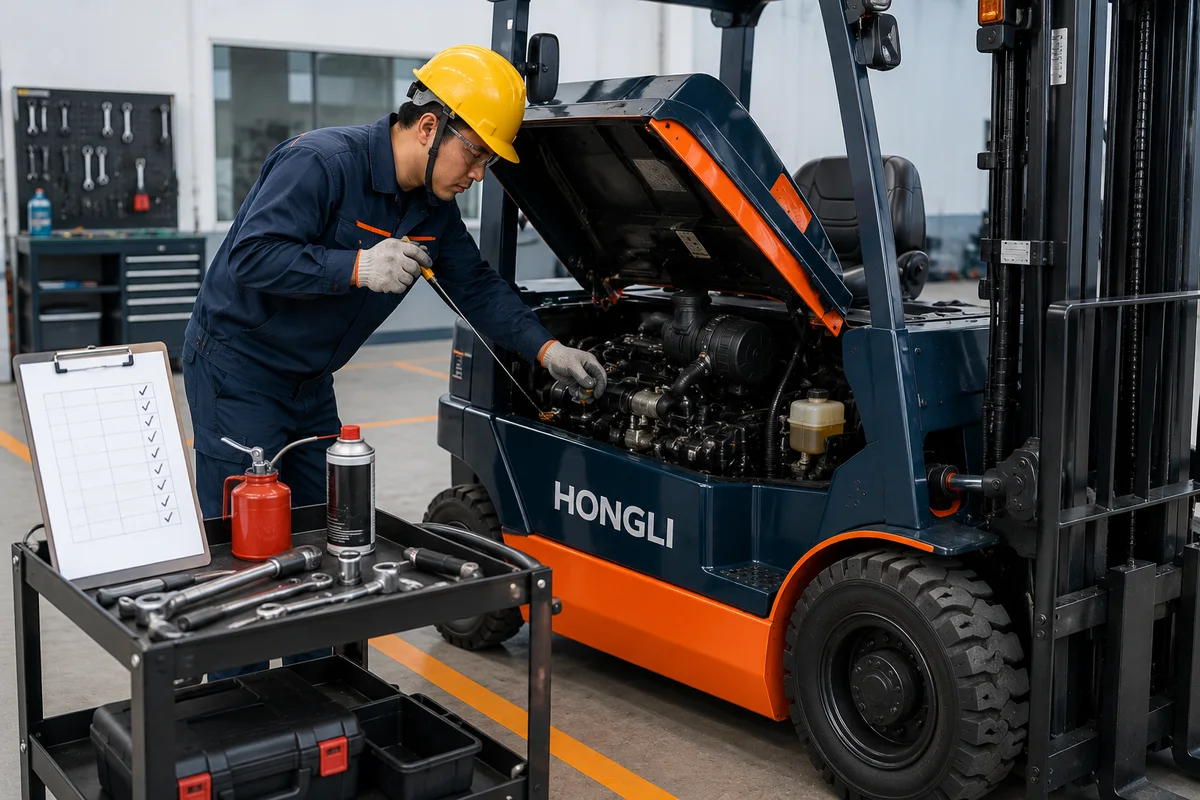 Daily Maintenance Checklist for Forklifts and Loaders